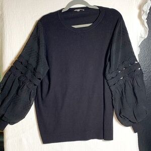 Giani  black boho sweater - looks like Free People size 1X - soft & cozy